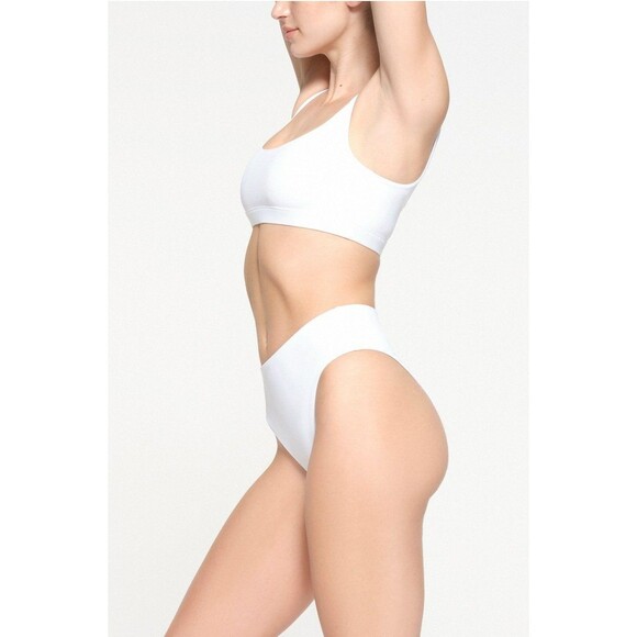 Skims Signature Swim Mid Waist Bottom marble Size large - Picture 3 of 6